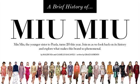 miu miu company history|miu michael.